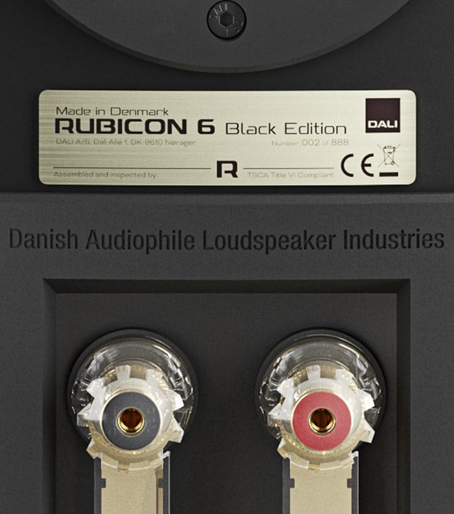 חברת Dali משיקה מהדורה מוגבלת של ה-Rubicon 6, ה-Black Edition