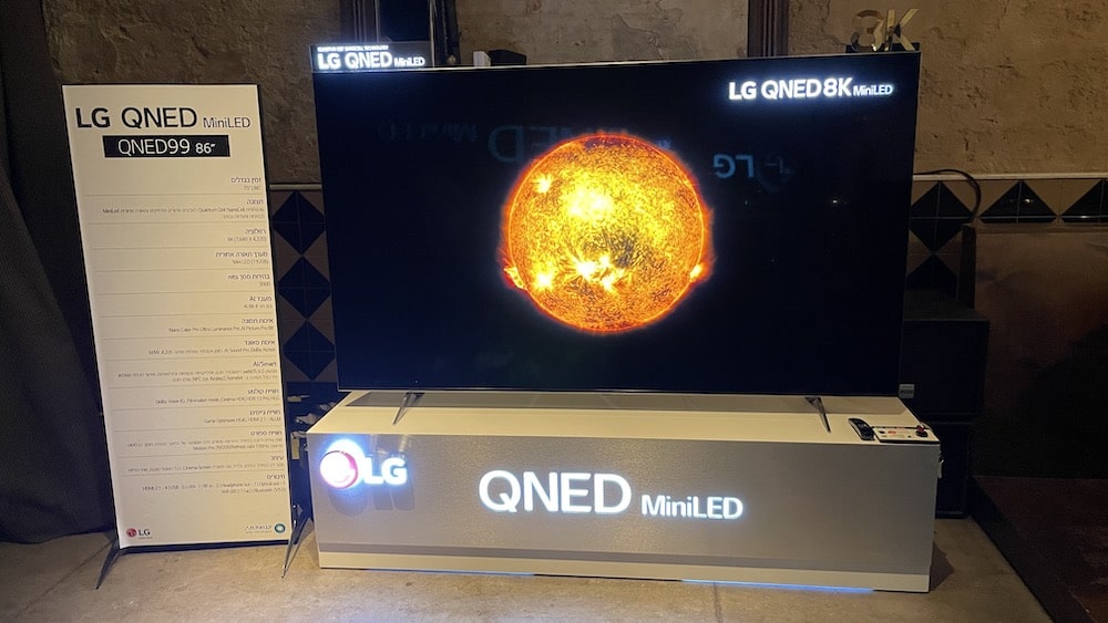 אירוע השקת מסכי LG QNED Mini LED