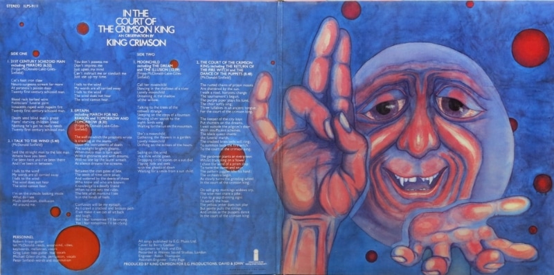 הפנים ששינו את פני הרוק: סיפור העטיפה של "In the Court of the Crimson King"