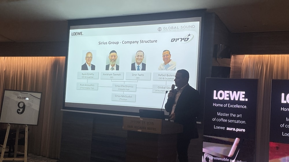 אירוע השקת המותג Loewe בישראל בייבוא Global Sound